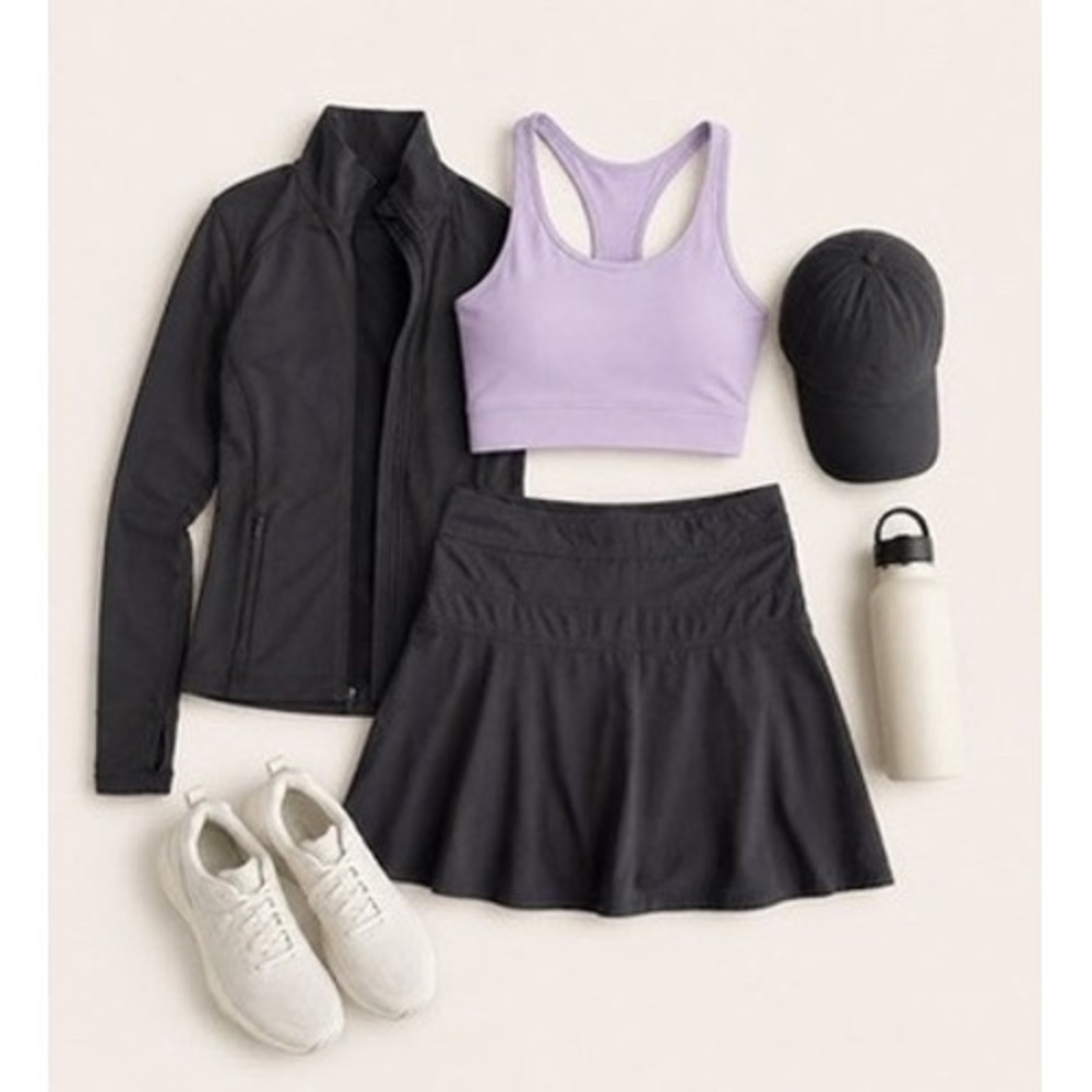 Athleta‎ Women's Black Active Lightweight Skort Size 2